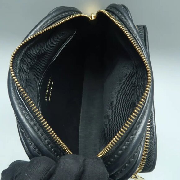 Burberry Brown Leather&Cloth Shoulder Bag 385-122824 - Picture 9 of 12